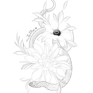 Serpiente y flores-2