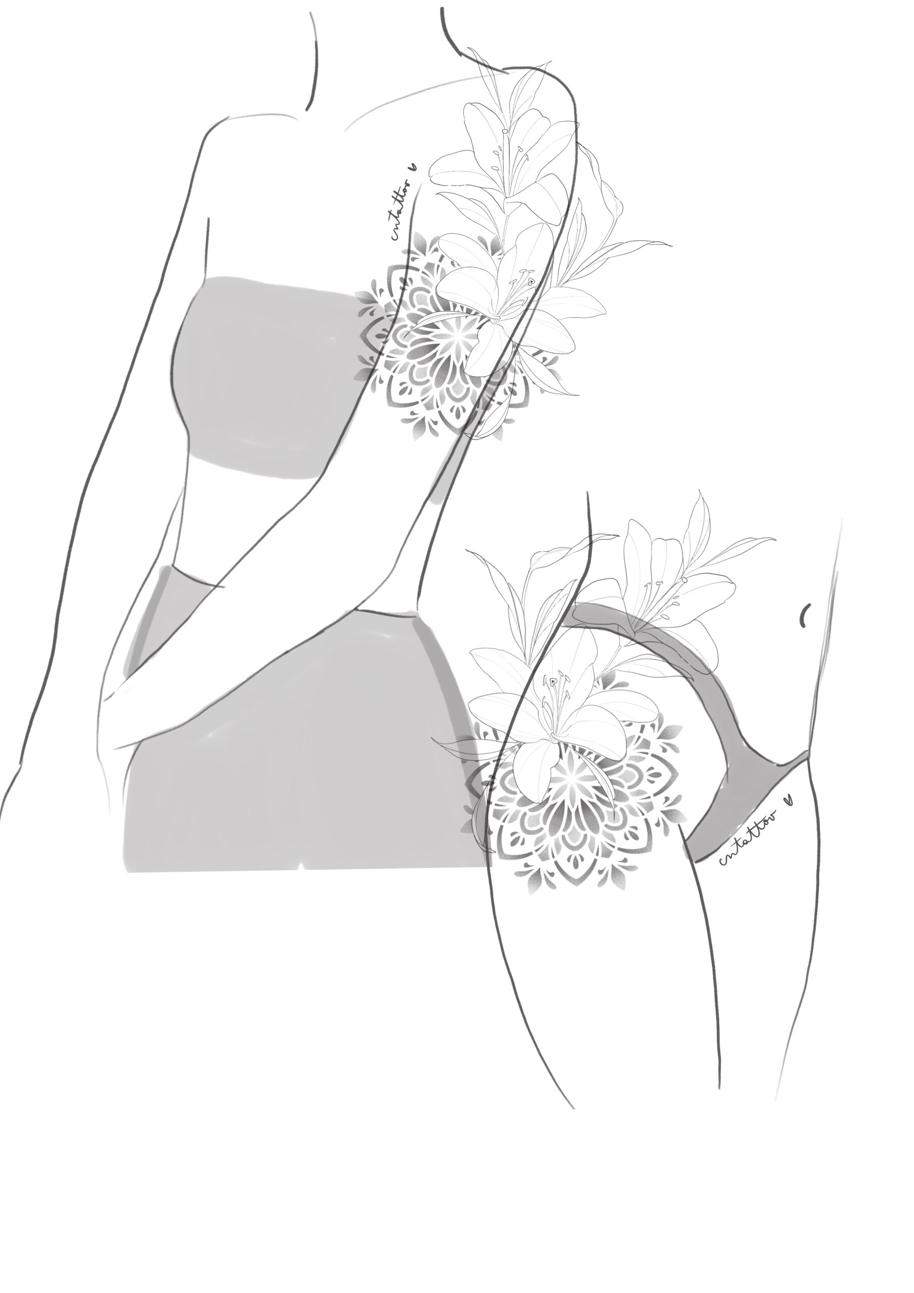mandala y flores - Imagen 2
