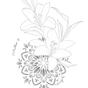 mandala y flores