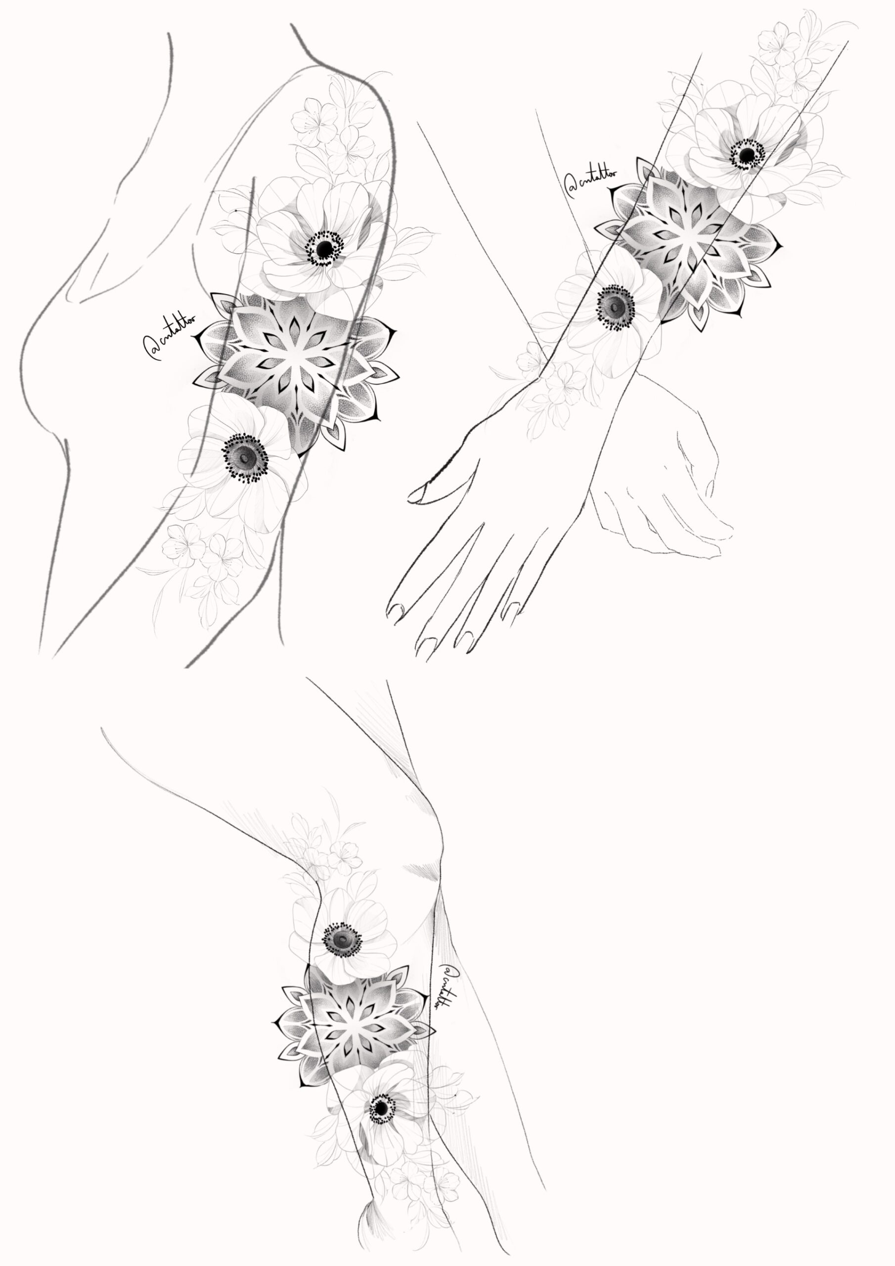 Mandala y flores-2 - Imagen 2