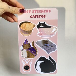 Lámina sticker gatitos -2