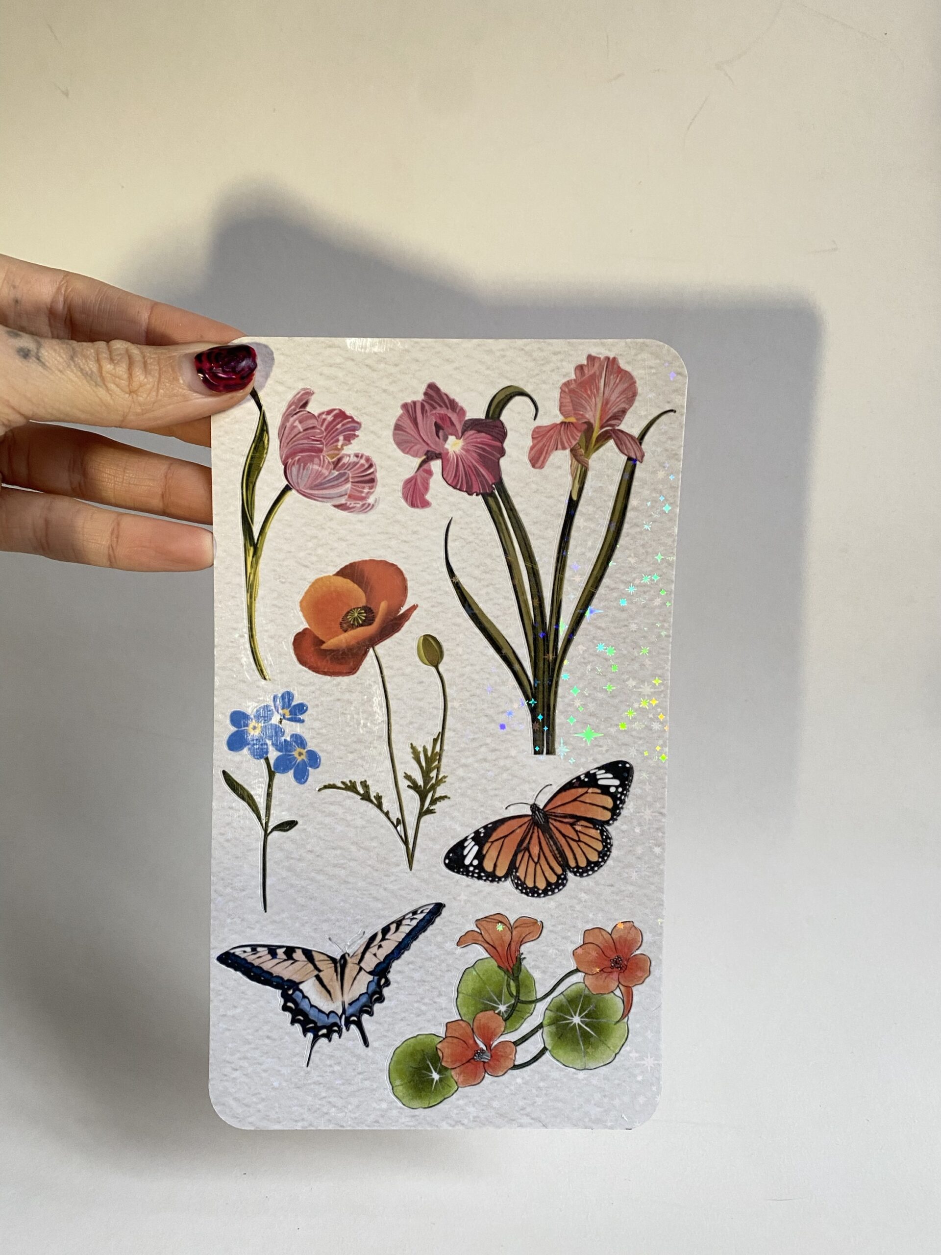 Lámina stickers flores