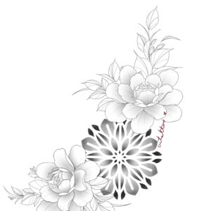 Mandala y flores-4